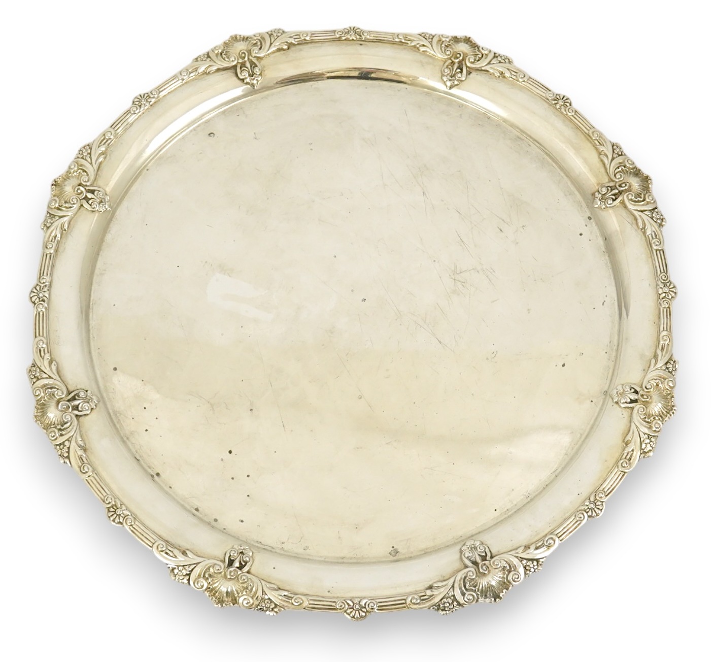A George VI silver salver by Goldsmiths & Silversmiths Co Ltd